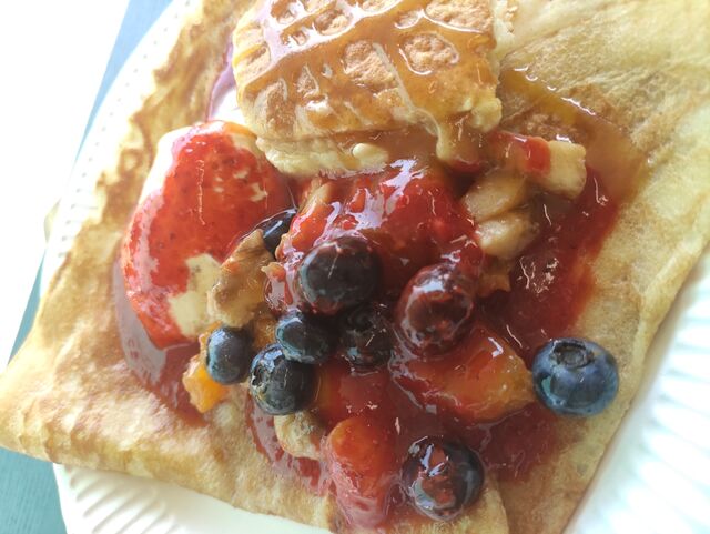 Crêpe au fruits frais/glace