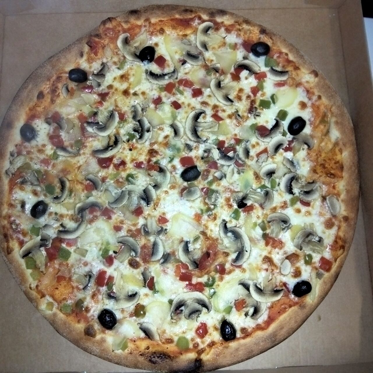 Pizza végétarienne méga