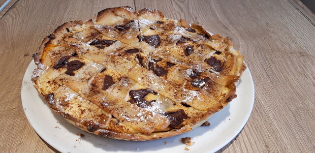 Crostata mit Ricotta und Schokolade