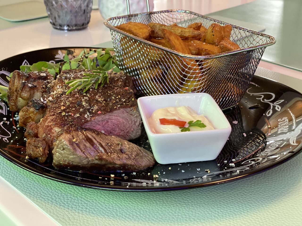 Rumpsteak mit Wedges