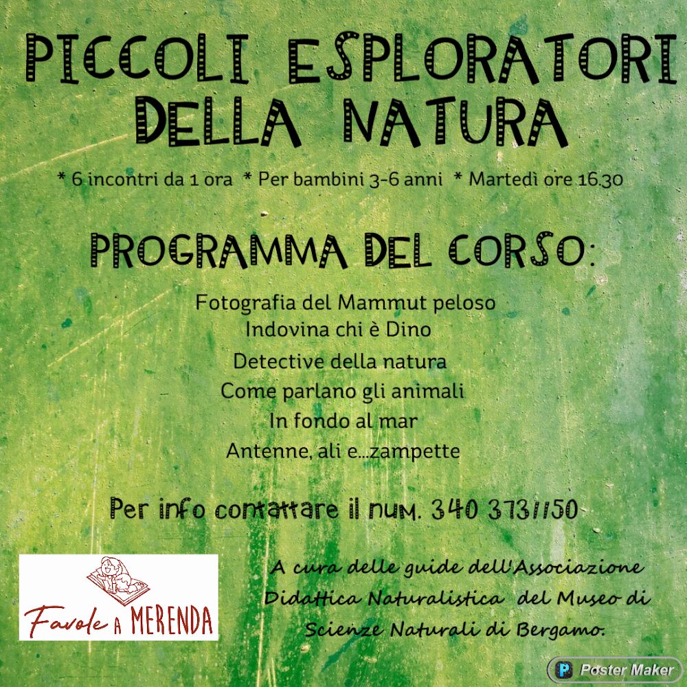 Corso Piccoli esploratori della natura