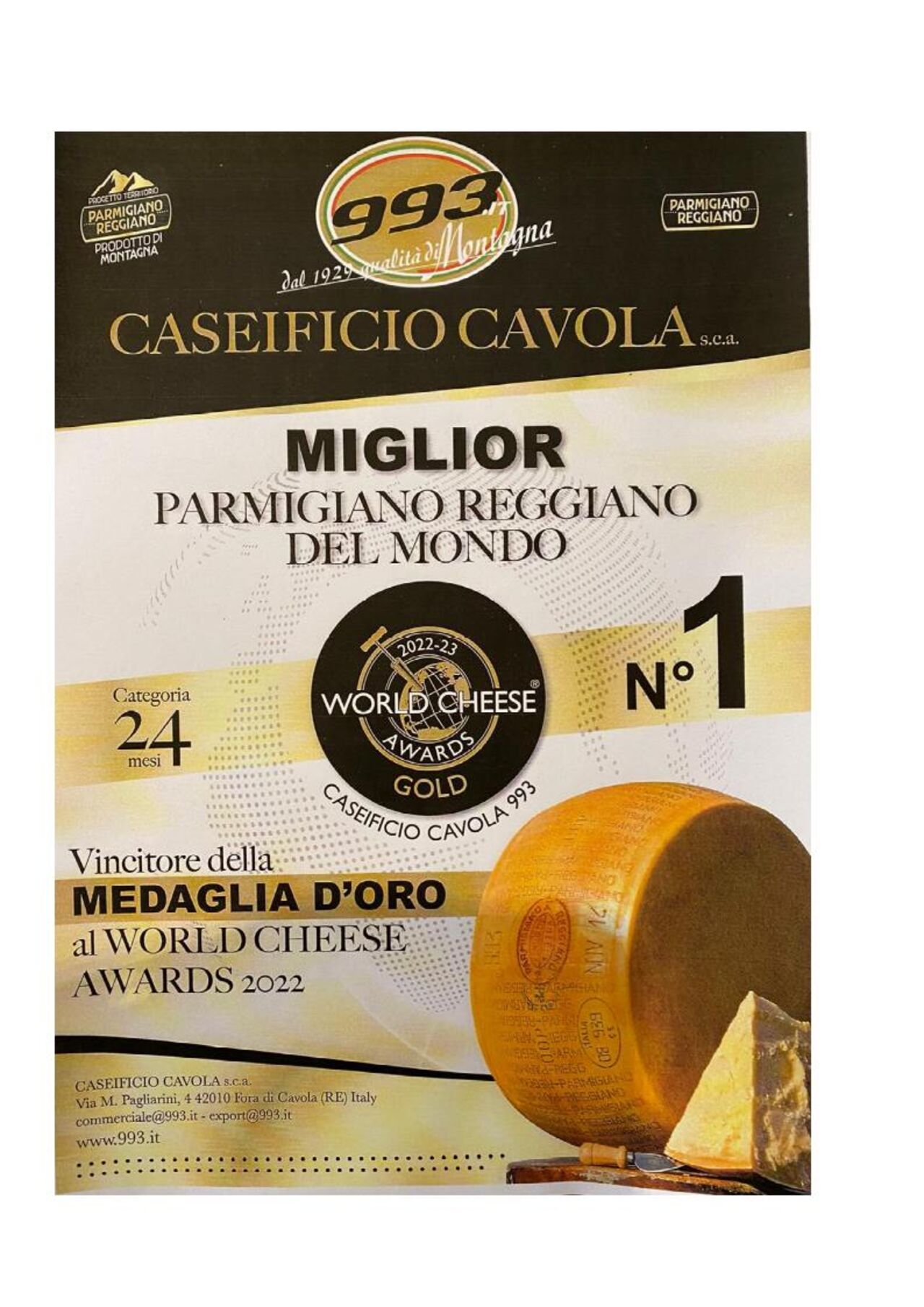 Parmigiano Reggiano DOP * feinster Parmigiano Reggiano vom Berg