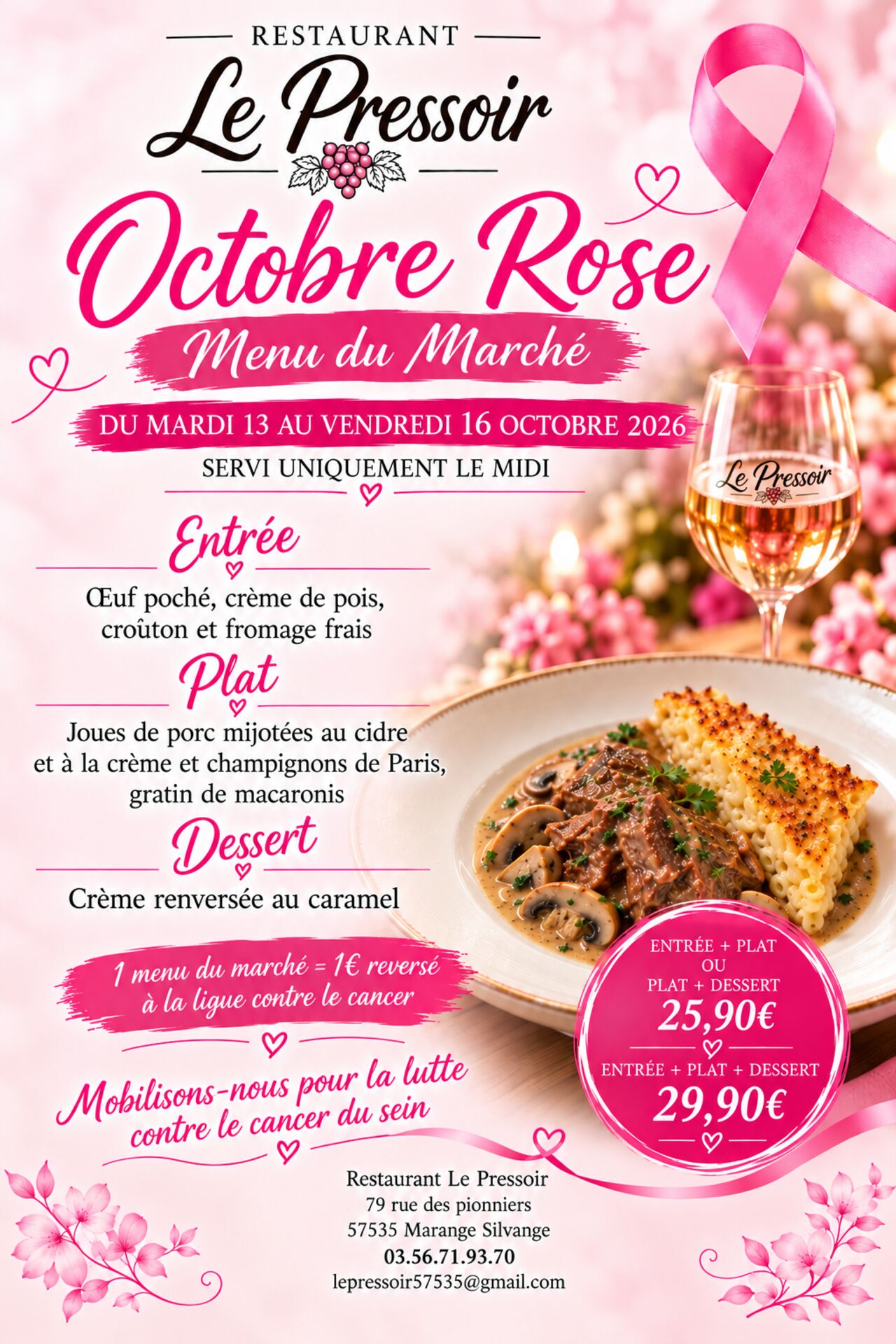Menu du marché semaine 42
