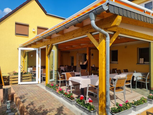 wettergeschütze Terrasse