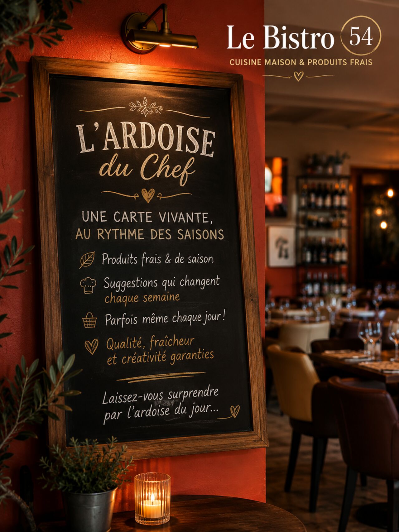 🧑‍🍳 La carte du moment, au rythme des saisons