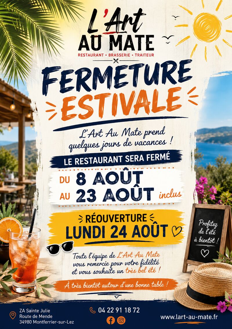 fermeture estivales 