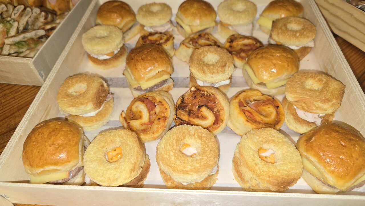 Bagels poulet et Burger maison