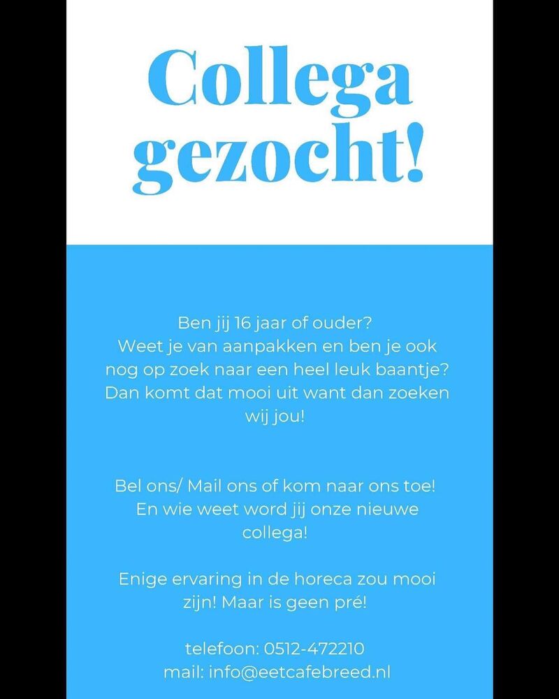 Wij zoeken collega's! 