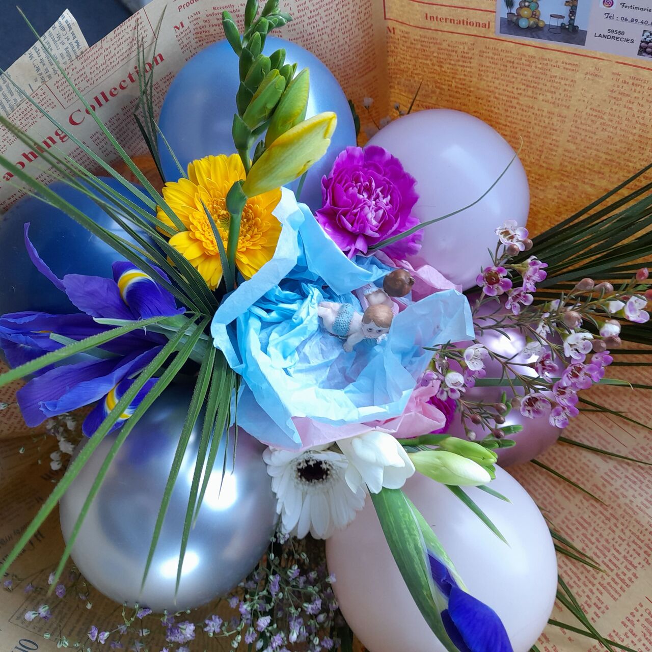 bouquet naissance fille ou garçon