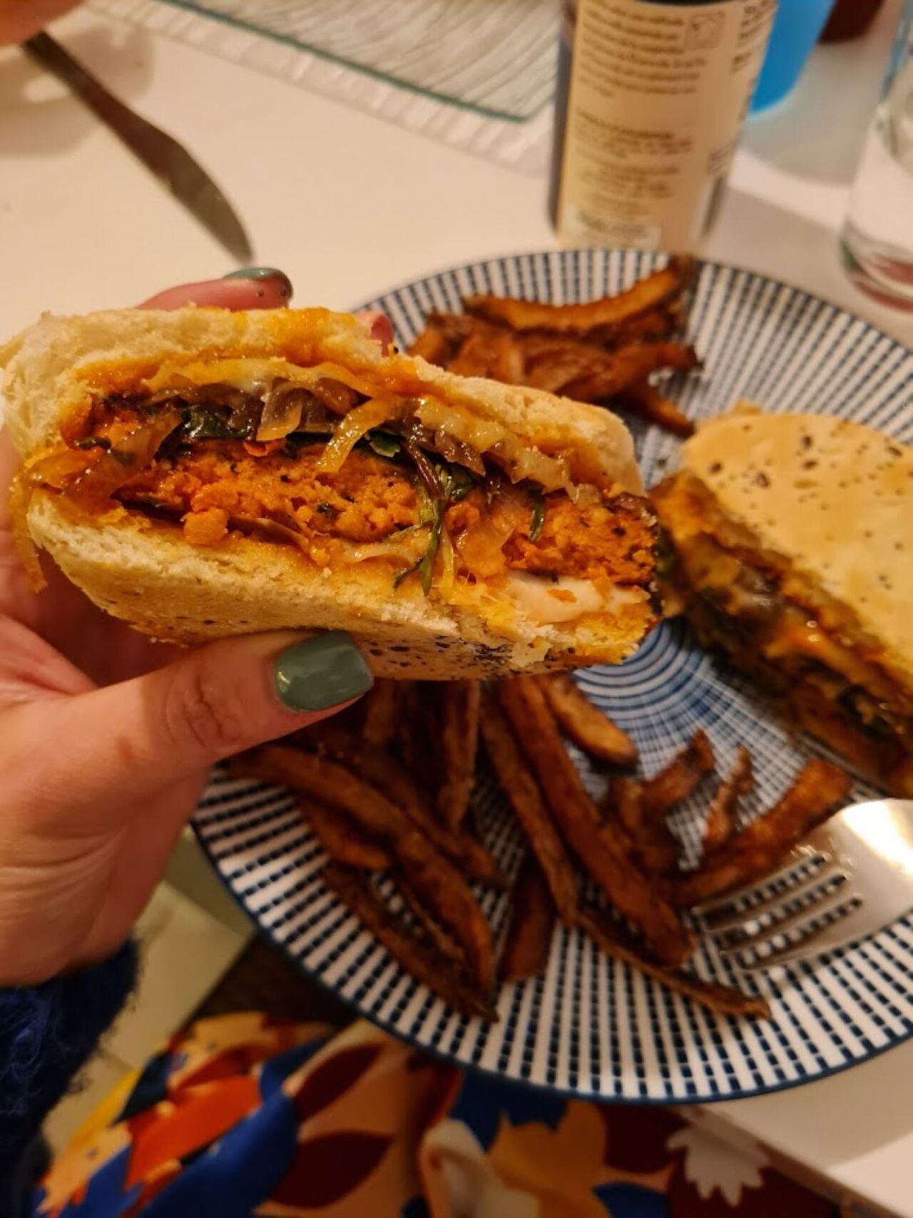 Burger pulled pork