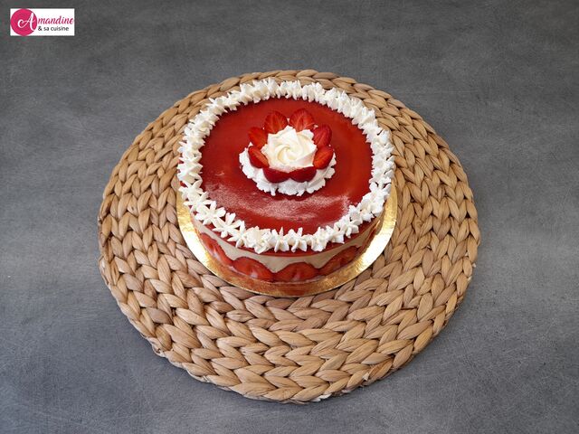 Fraisier 8 personnes sans gluten