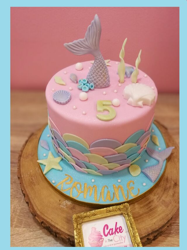Gâteau thème sirène