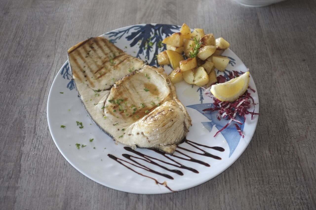 Trancio di pesce arrosto