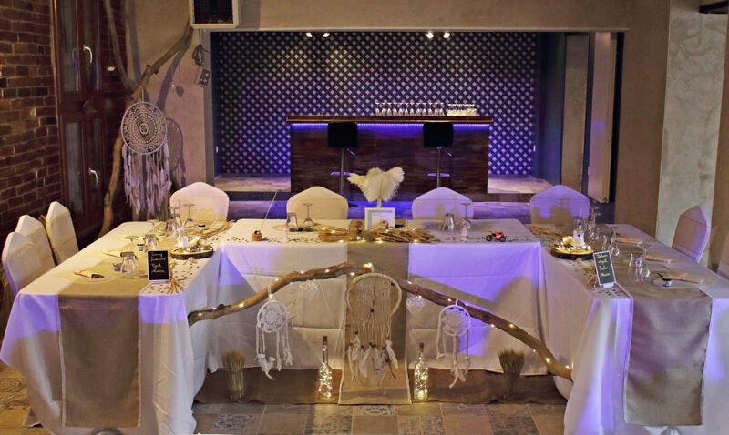 Table d'honneur, décoration bohème