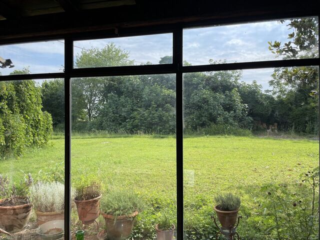 Veranda con vista giardino