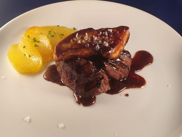 Solomillo con foie y PX