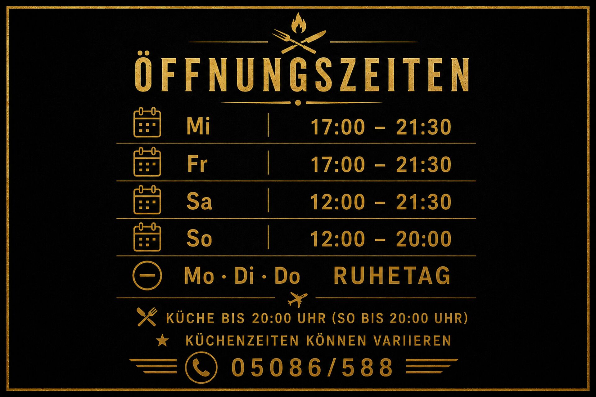 Aktuelle Öffnungszeiten
