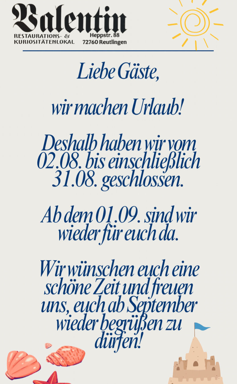 Betriebsurlaub 2026