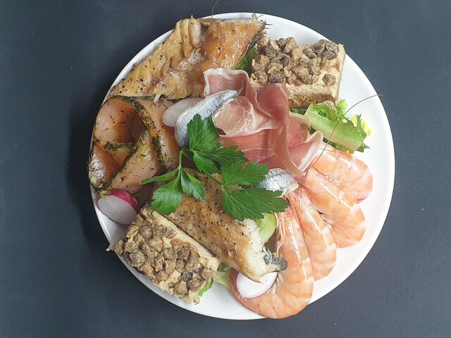 Assiette Terre et Mer 