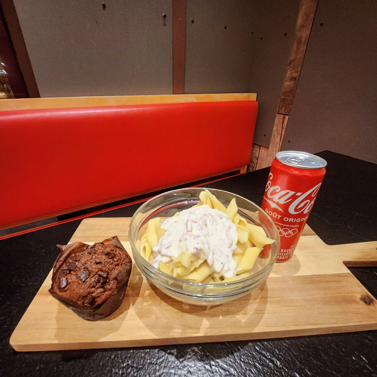 Menu pasta box (avec boisson et dessert) à 6€