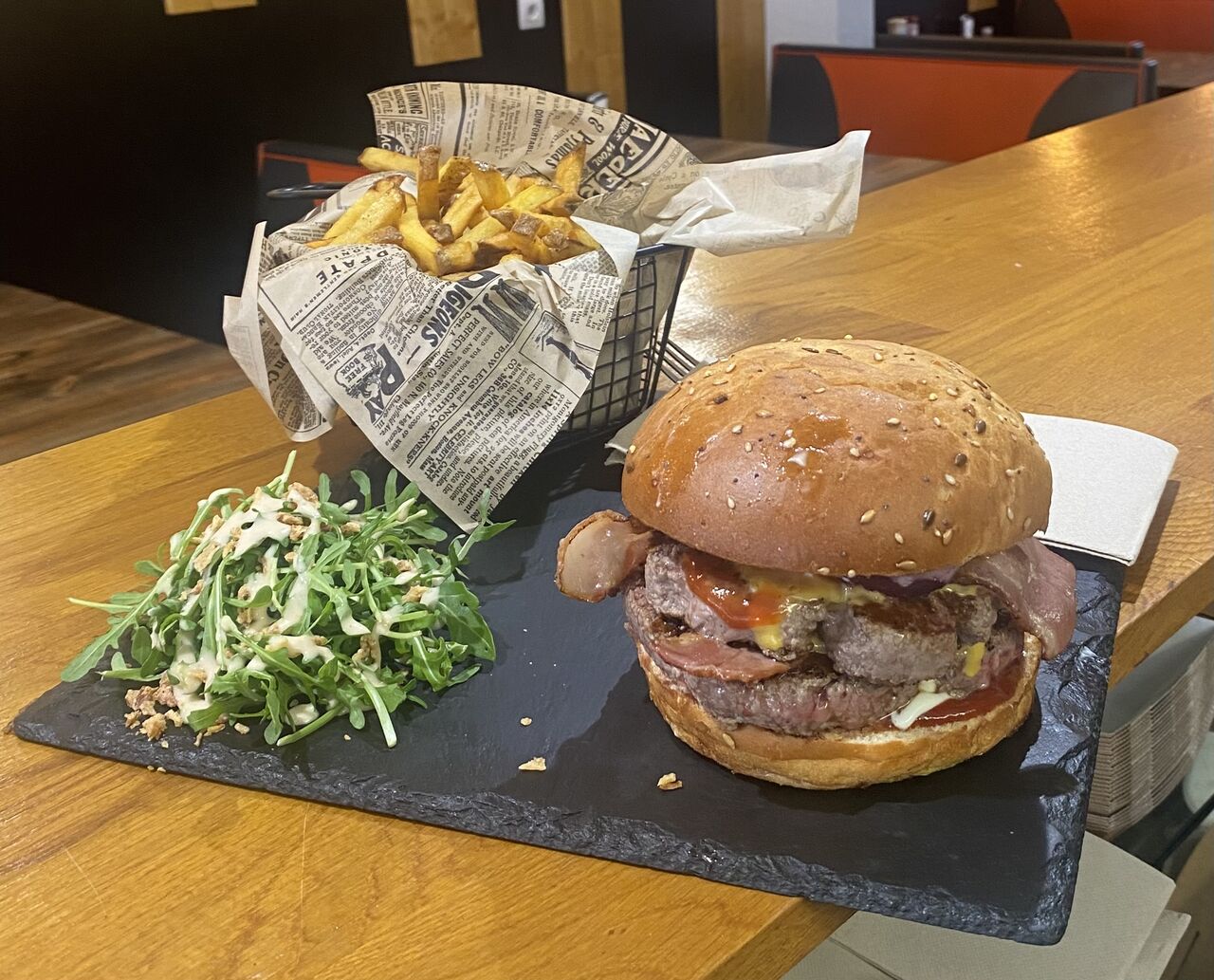 Double cheesecake bacon