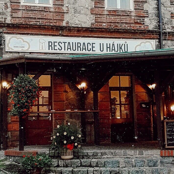 Restaurace v zimním období.