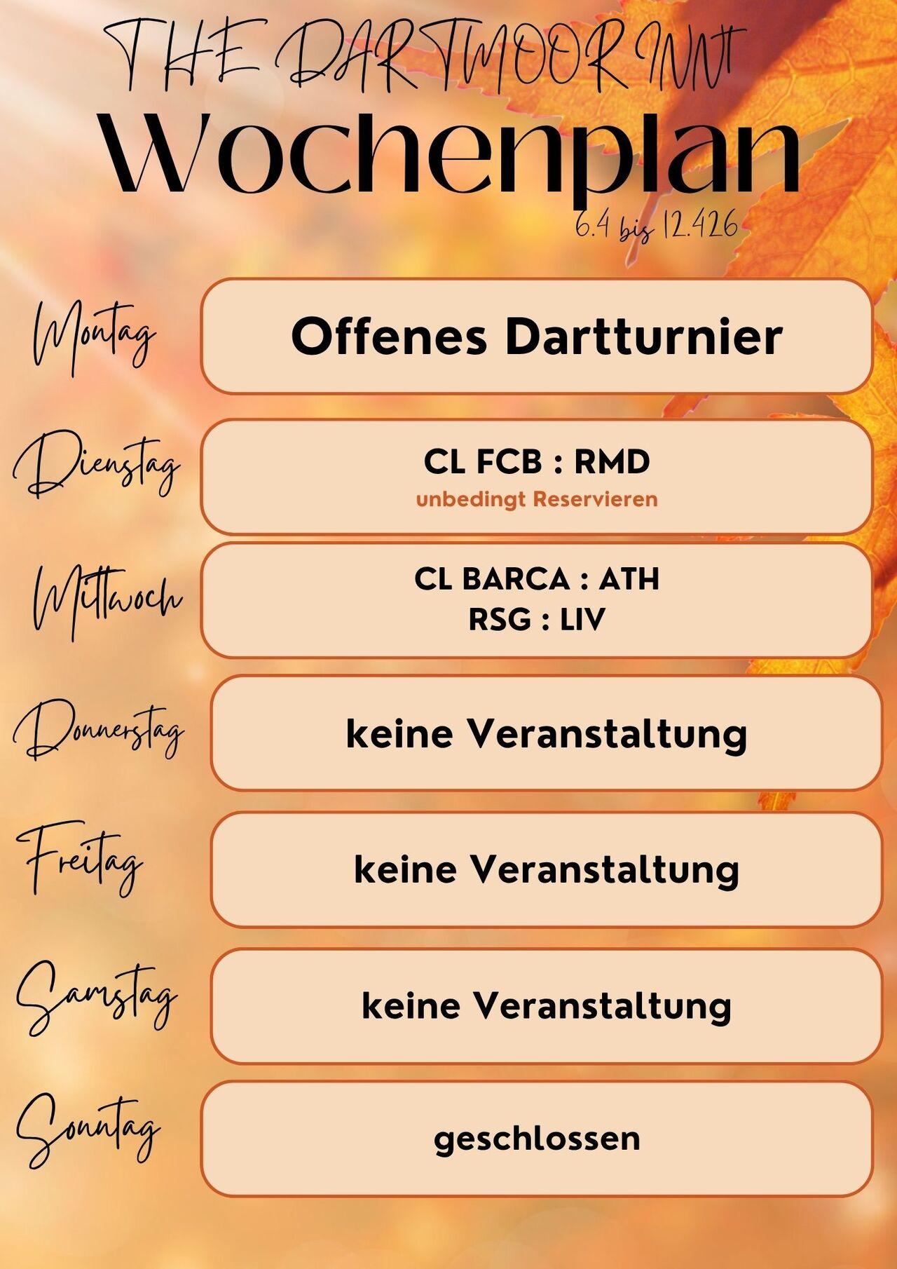 Die Woche vom 6-12.4.26