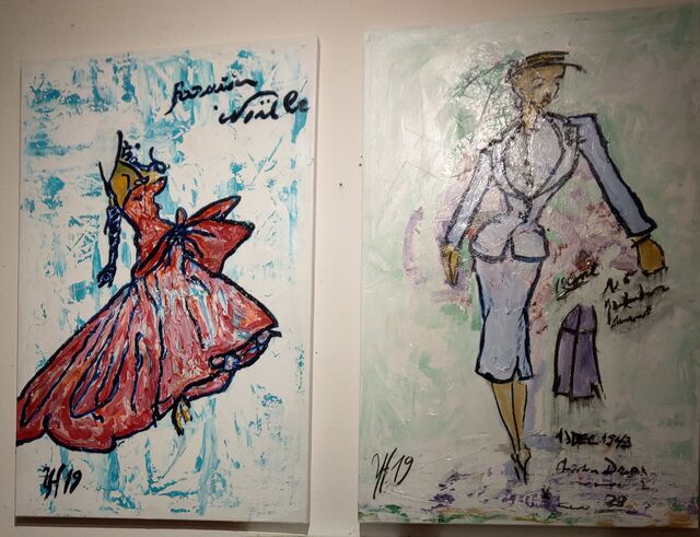 Ausstellung der Bilder von C. Dior