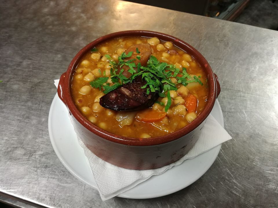 Mão de vaca com grão