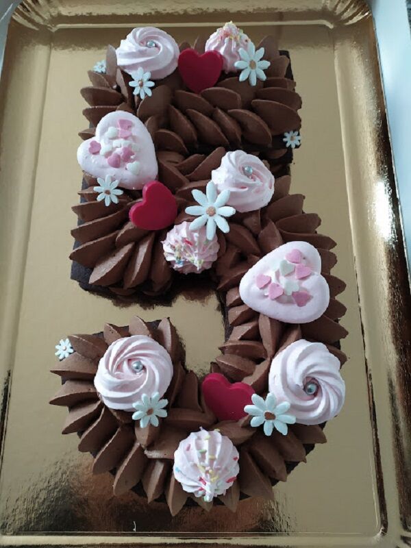 number cake tout choco