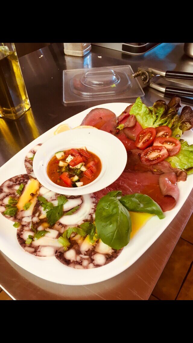 Il carpaccio misto fatto da noi