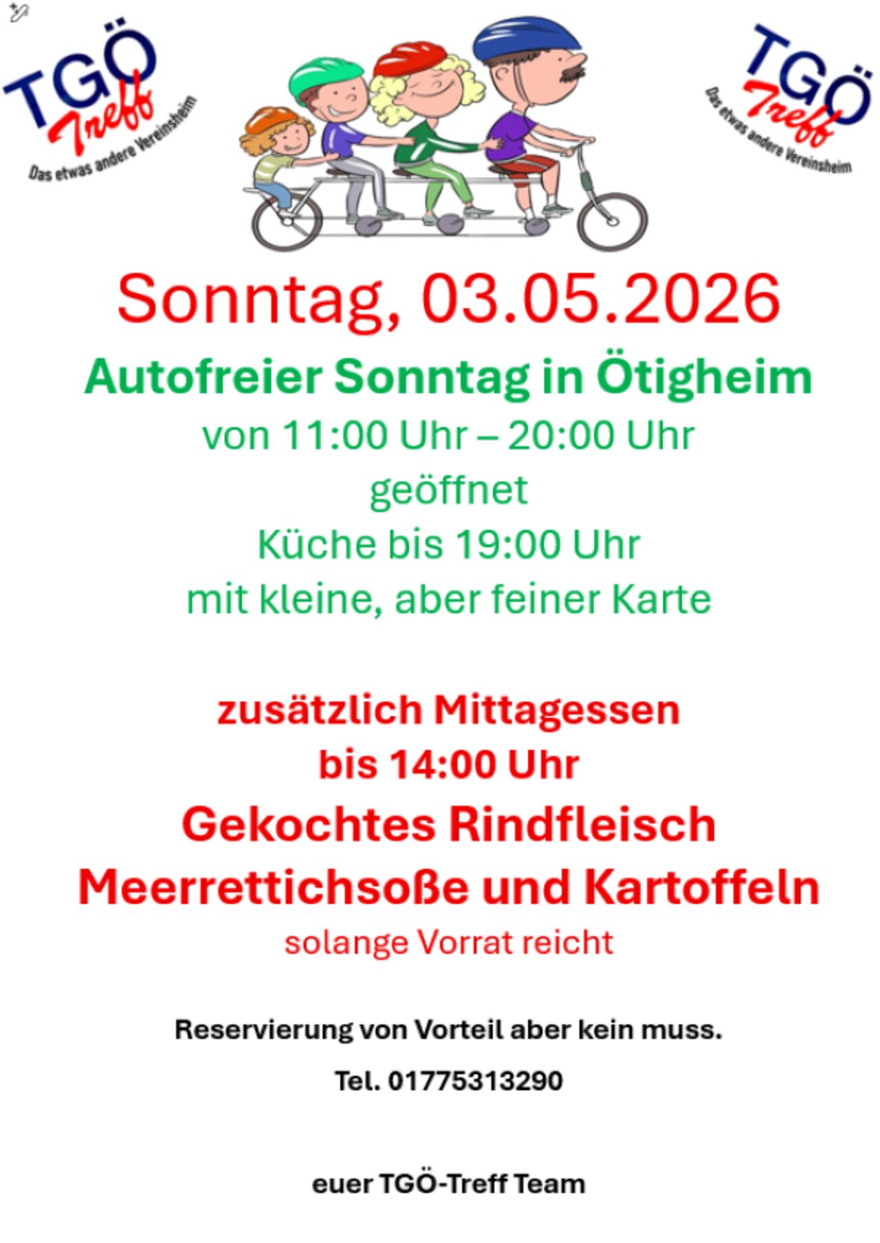 Autofreier Sonntag in Ötigheim