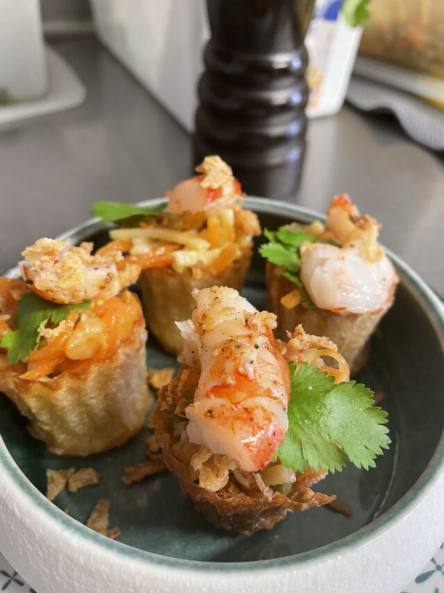 Mini-tartelettes croustillante aux légumes et crevette (Malaisie 2022)