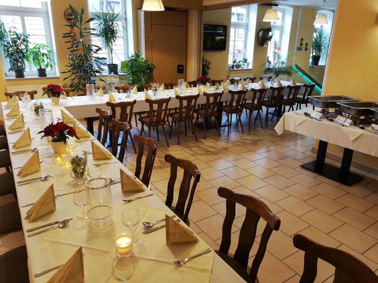 Weihnachtsfeier für 34 Personen