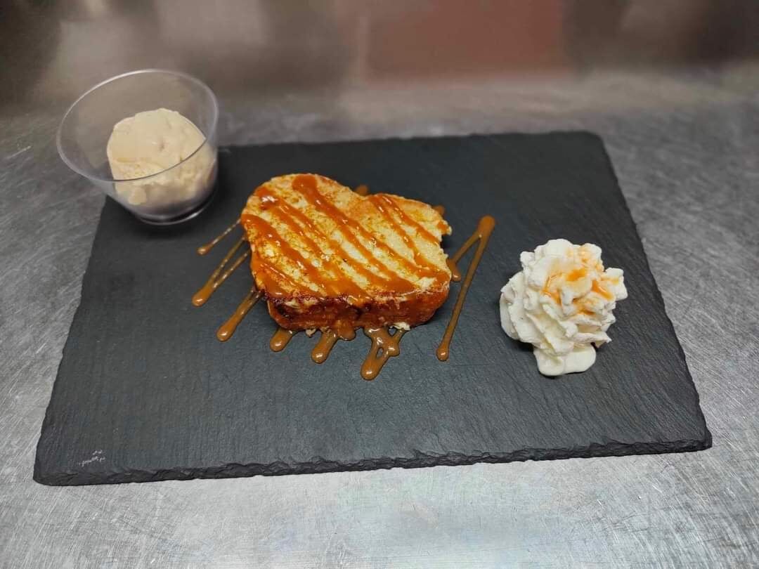 Brioche perdue au caramel