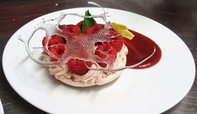 Macaron aux framboises