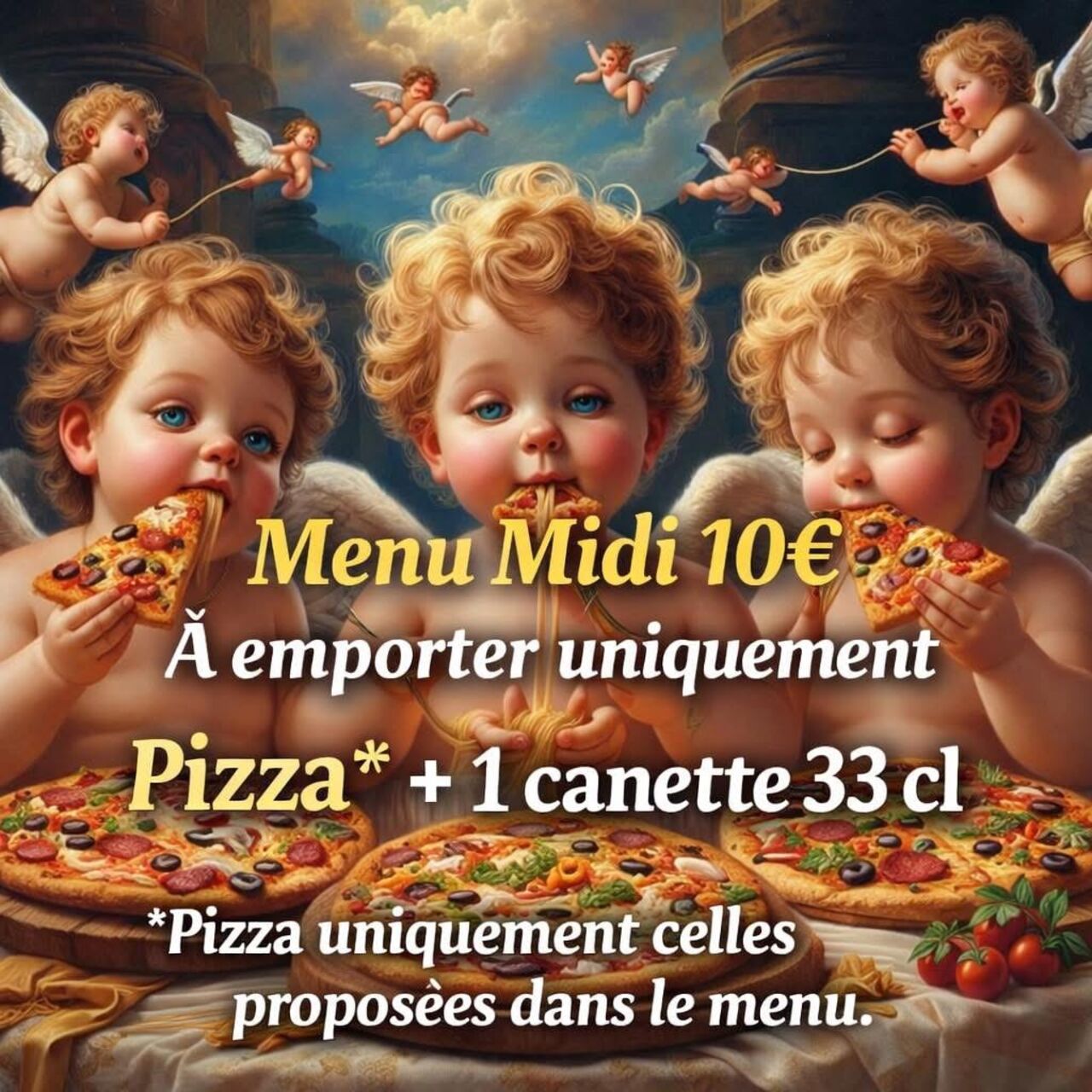 Menu midi 10 € A EMPORTER