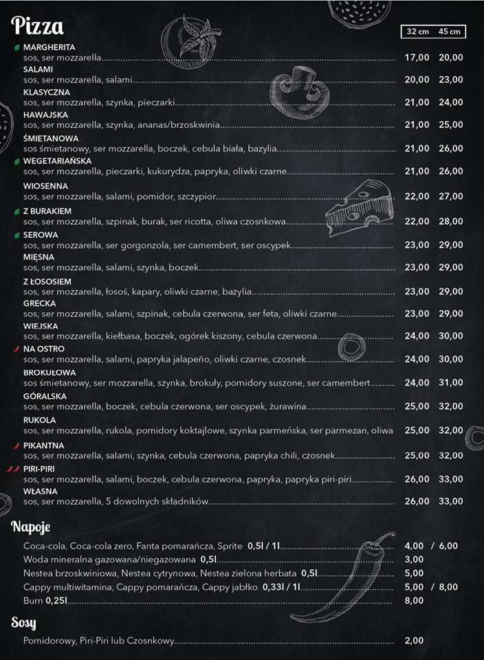 Piri piri deals menu