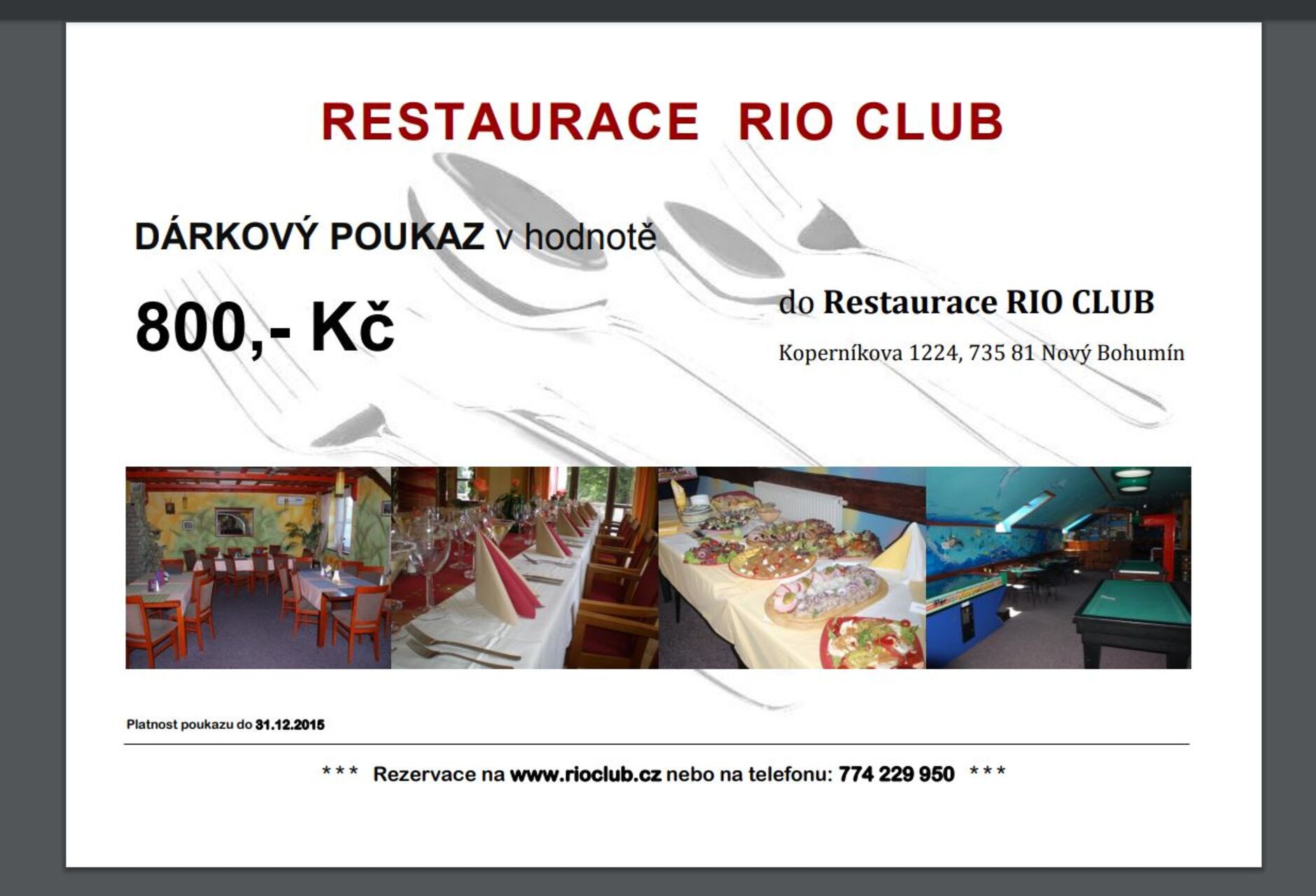 Udělejte radost dárkovým poukazem