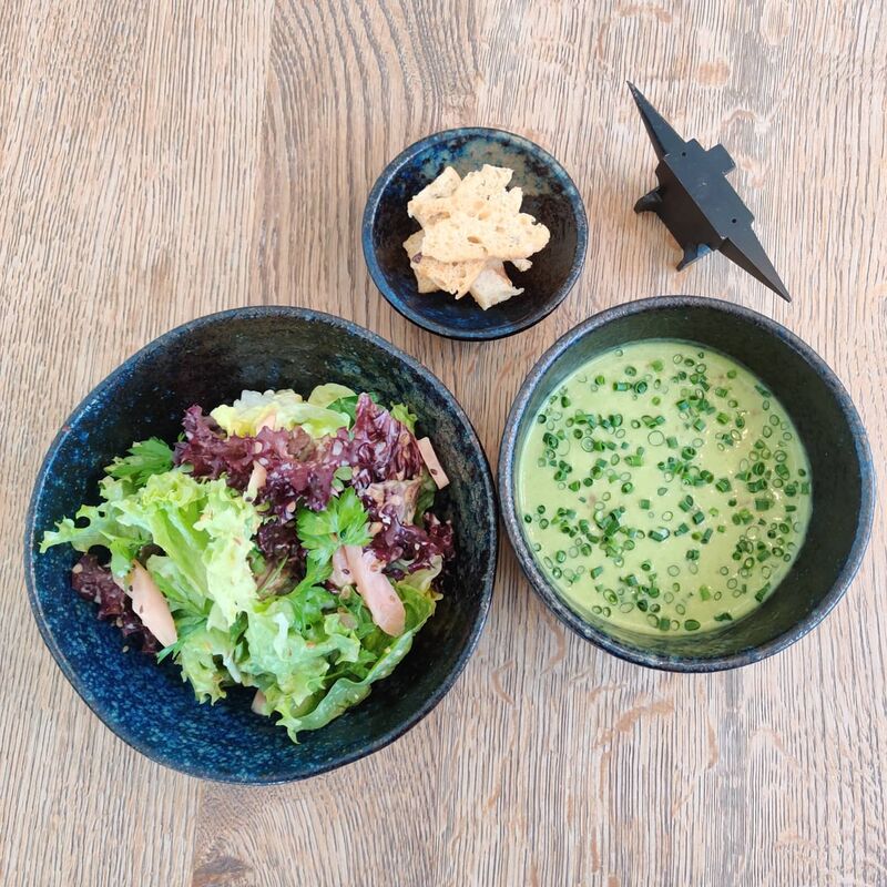 Blattsalat & Bärlauchsuppe 