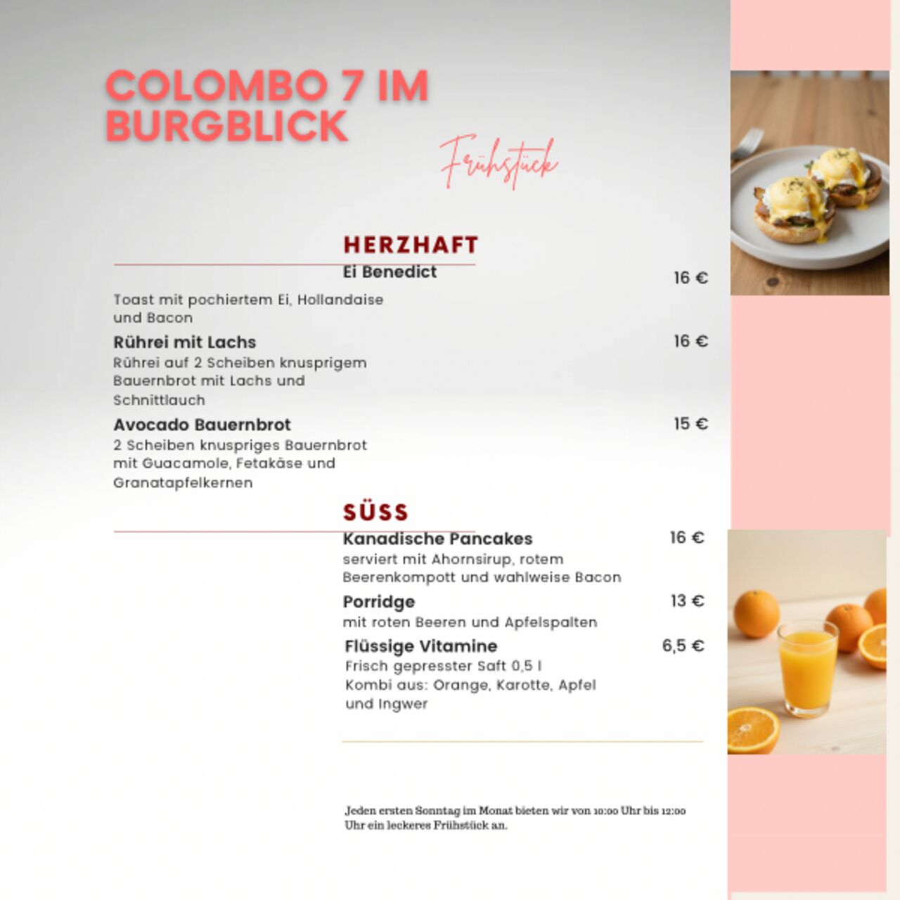 Frühstück im Colombo 7