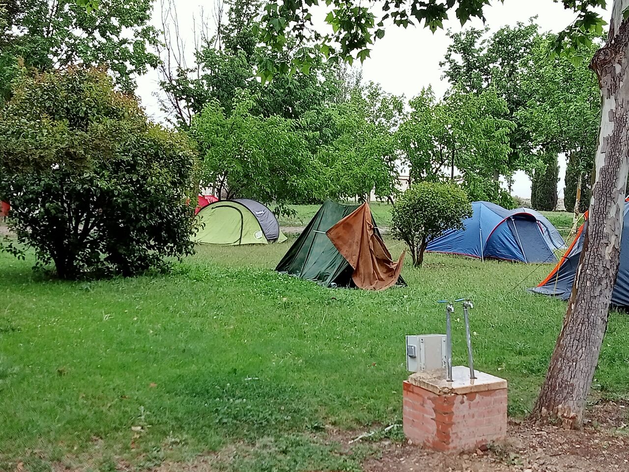 Acampada de la recreación de la guerra, muy buena gente!!!