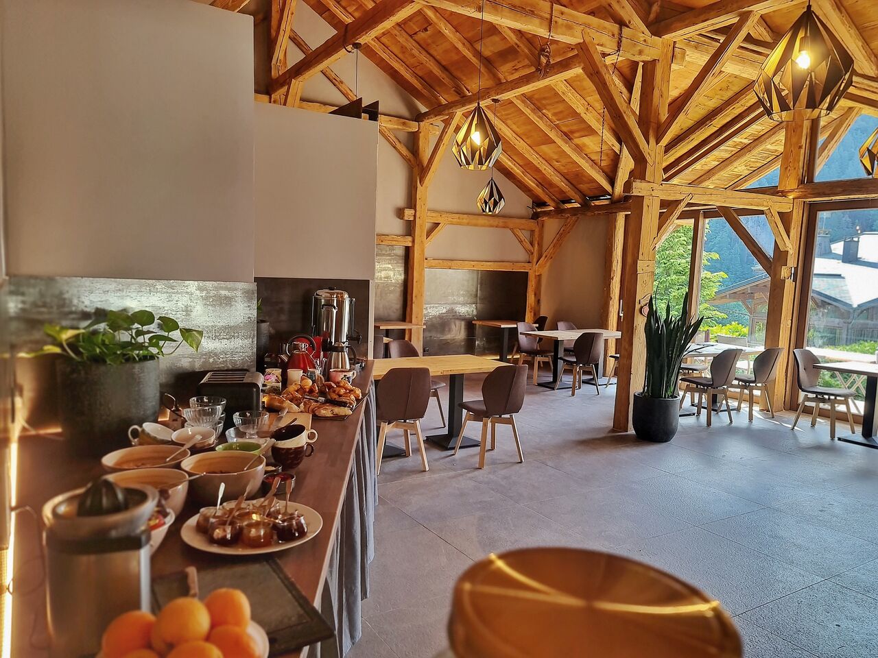 Le petit-déjeuner buffet