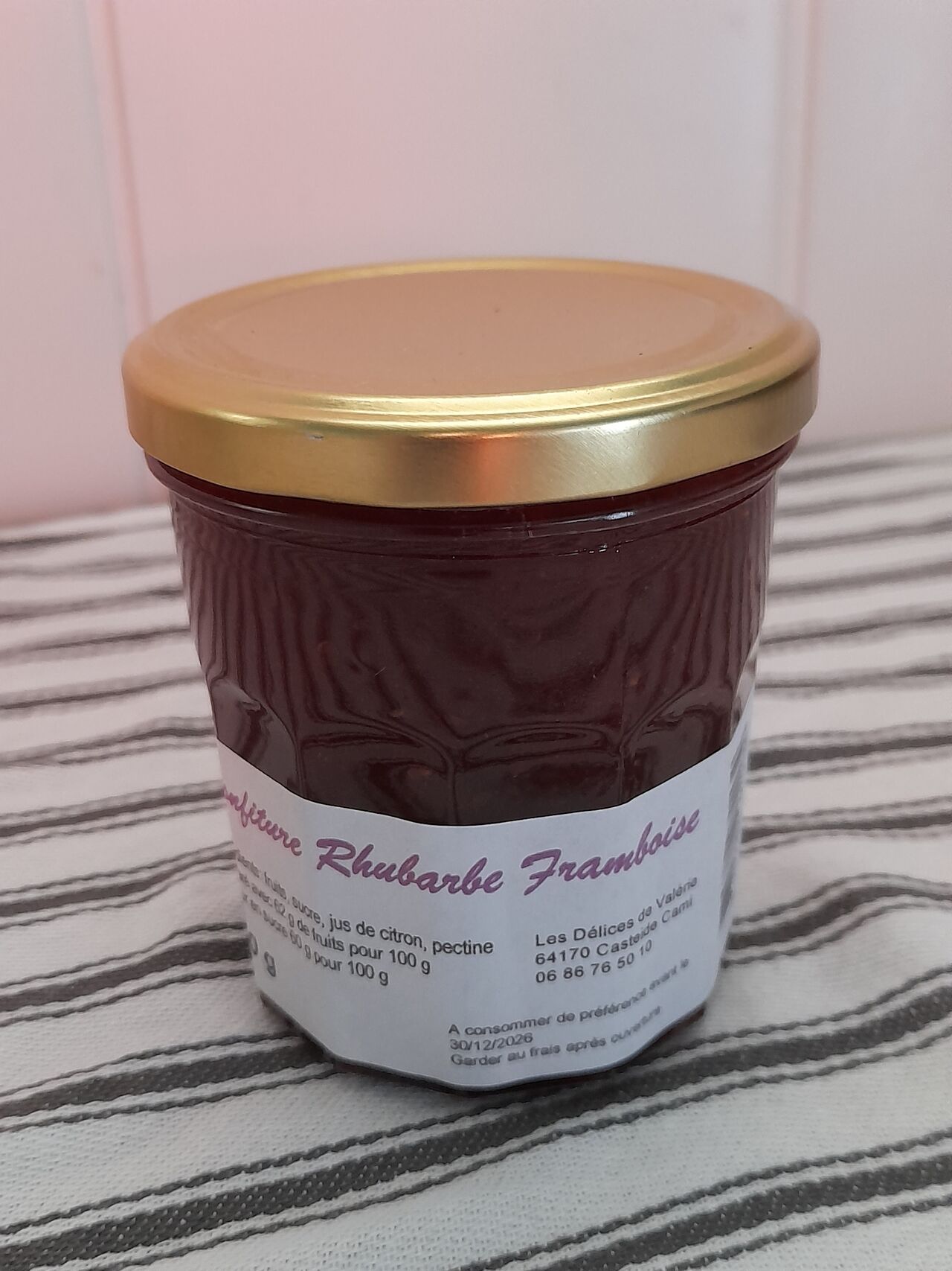 la rhubarbe framboise