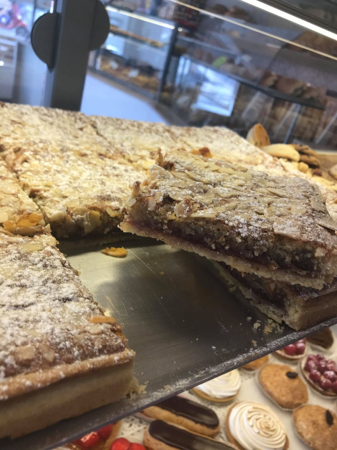 tarte amande/framboise 