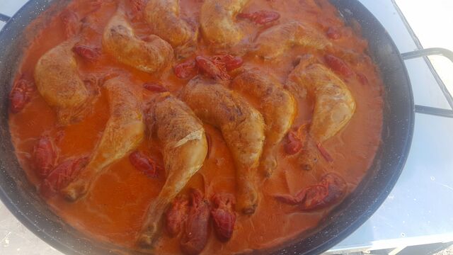 Poulets aux écrevisses 