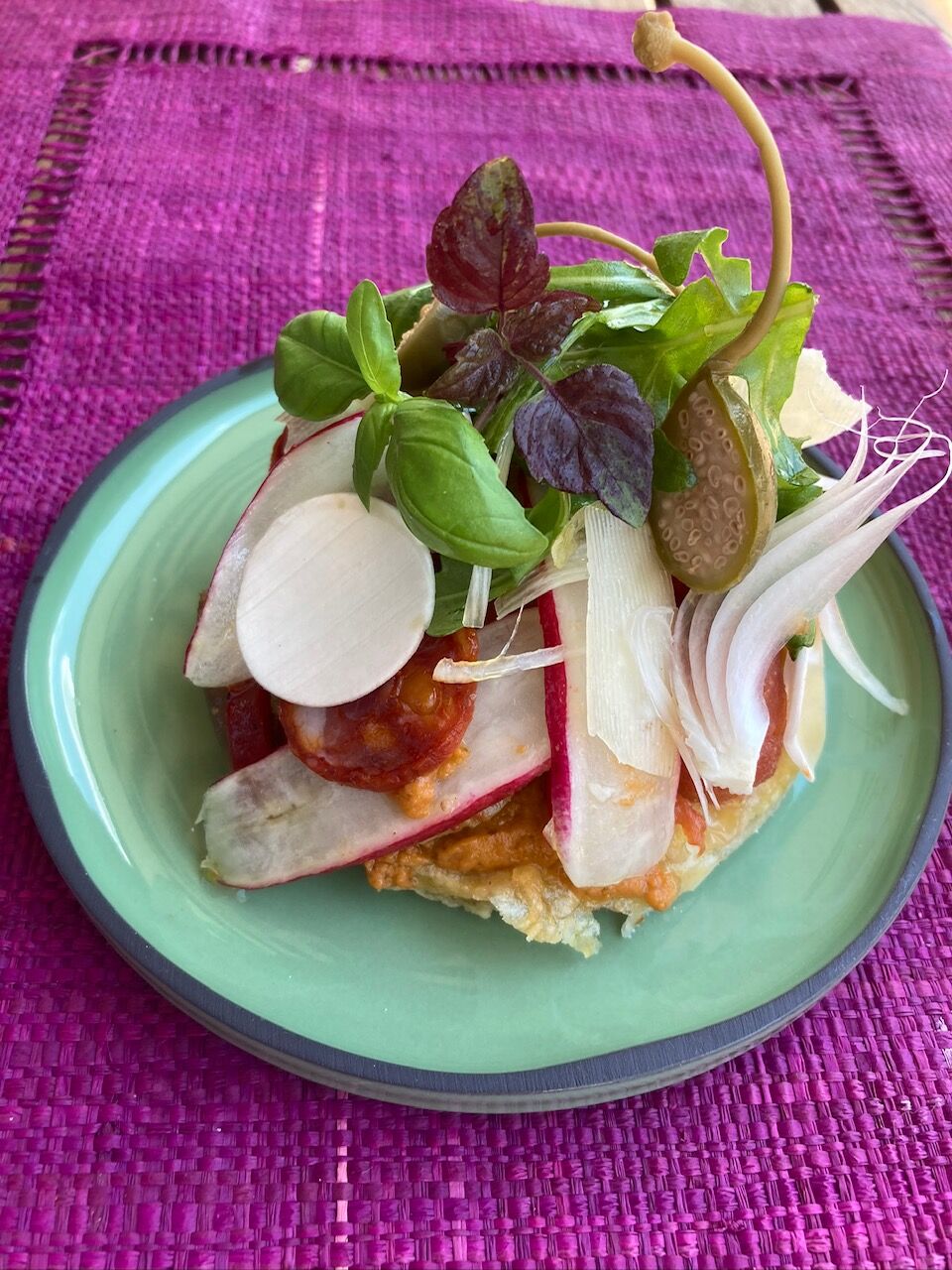 Tarte fine et des saveurs du printemps