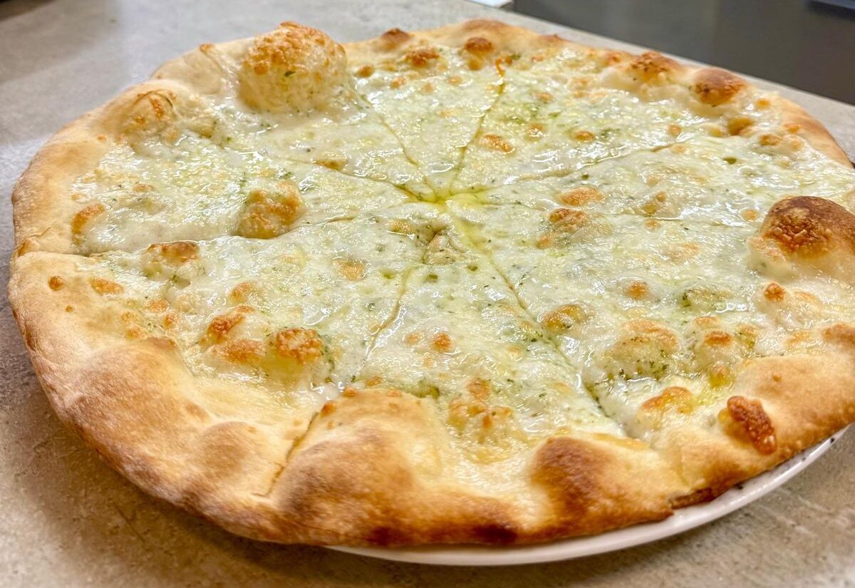 Focaccia con ajo y aceite de oliva