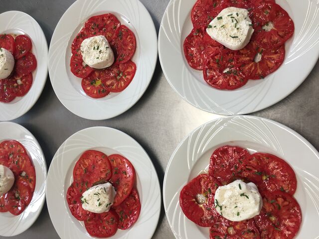 Carpaccio de tomates ? à la buratta 