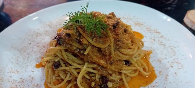 Pasta con sardinas